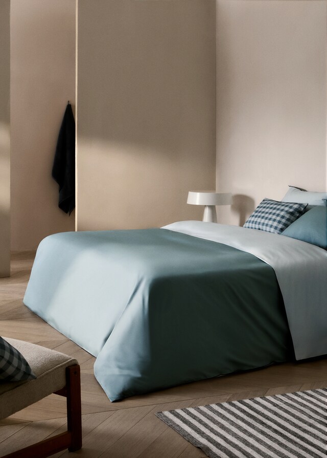 mango Funda nórdica algodón percal reversible cama 135 cm mango Funda nórdica algodón percal reversible cama 135 cm