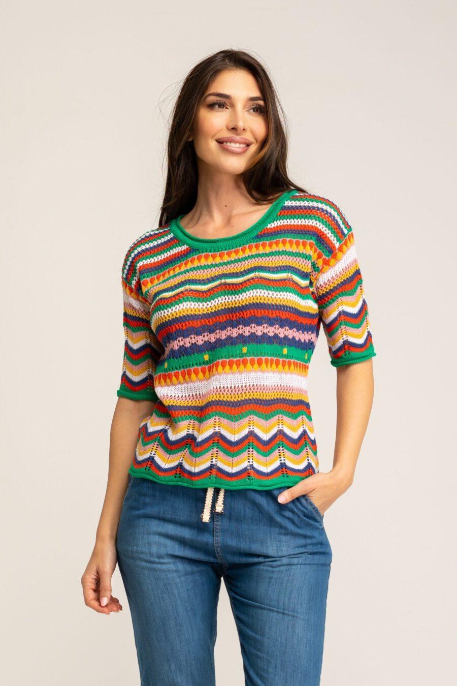 ﻿peace&love by calao JERSEY RAYAS CROCHET JA2061J Precio de fábrica