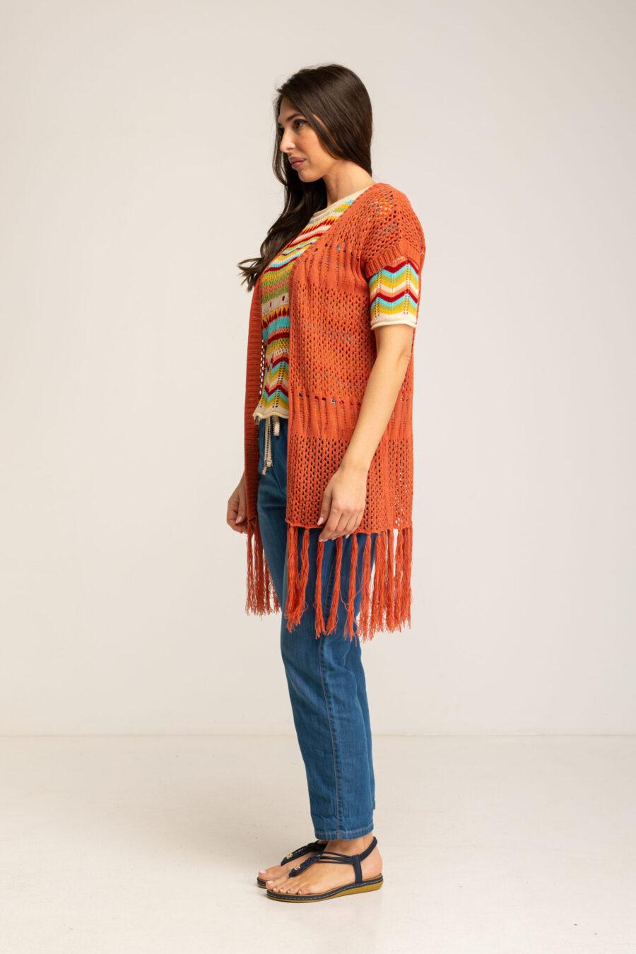 peace&love by calao CHALECO LARGO CROCHET Liquidación