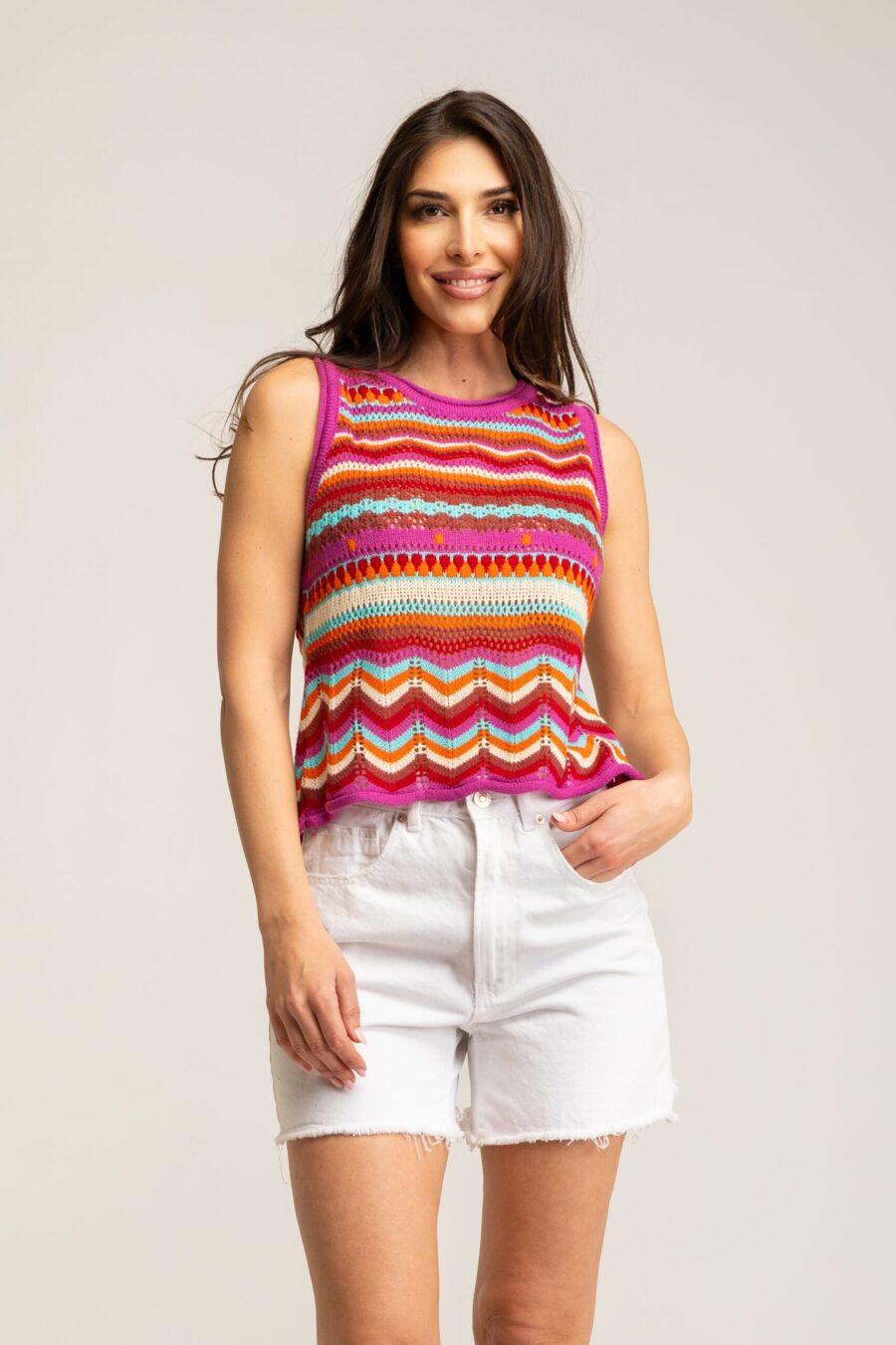 peace&love by calao JERSEY RAYAS CROCHET En oferta
