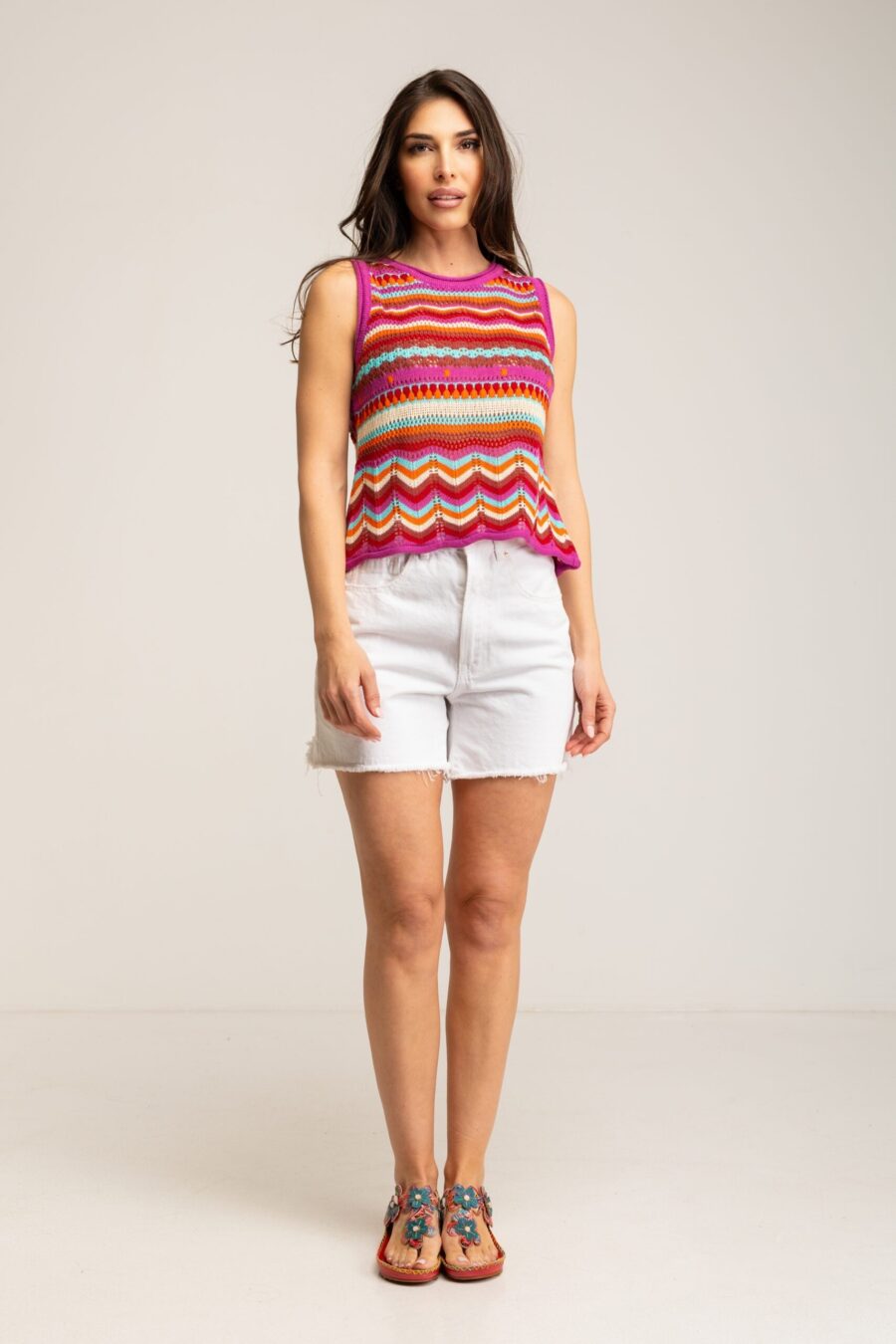 peace&love by calao JERSEY RAYAS CROCHET En oferta