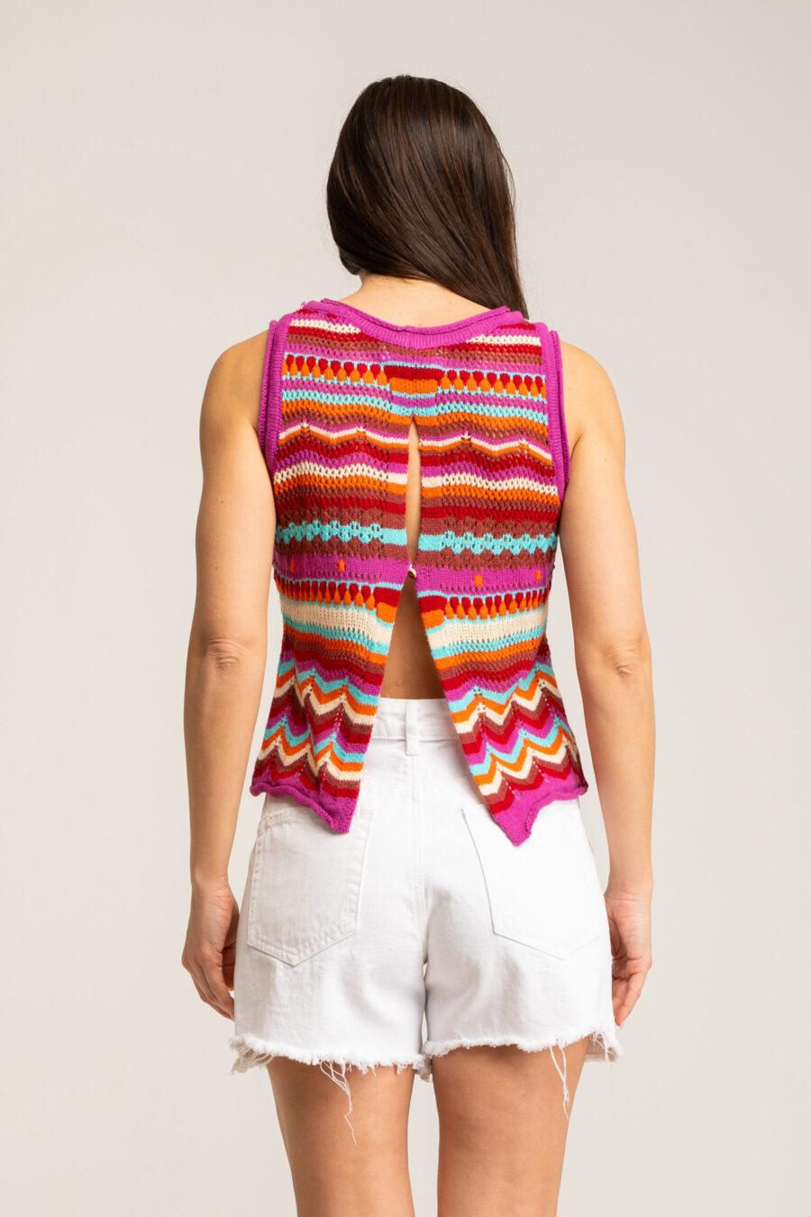 peace&love by calao JERSEY RAYAS CROCHET En oferta