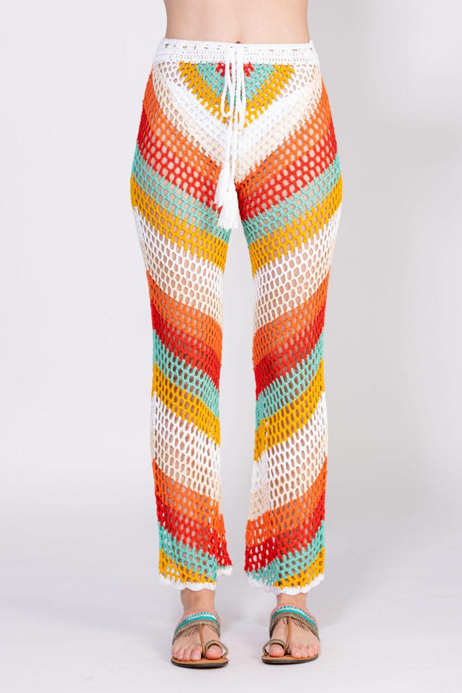 peace&love by calao PANTALON LARGO CROCHET Ofertas especiales