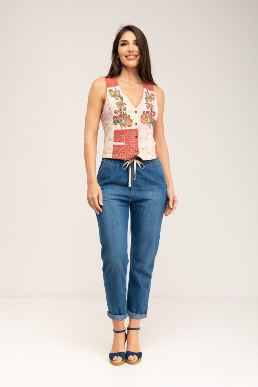 peace&love by calao CHALECO PATCHWORK IC2532CHL Devoluciones gratuitas