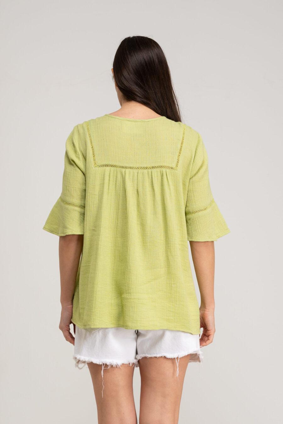 peace&love by calao BLUSA LISA CON APLIQUE DE TEJIDO Outlet