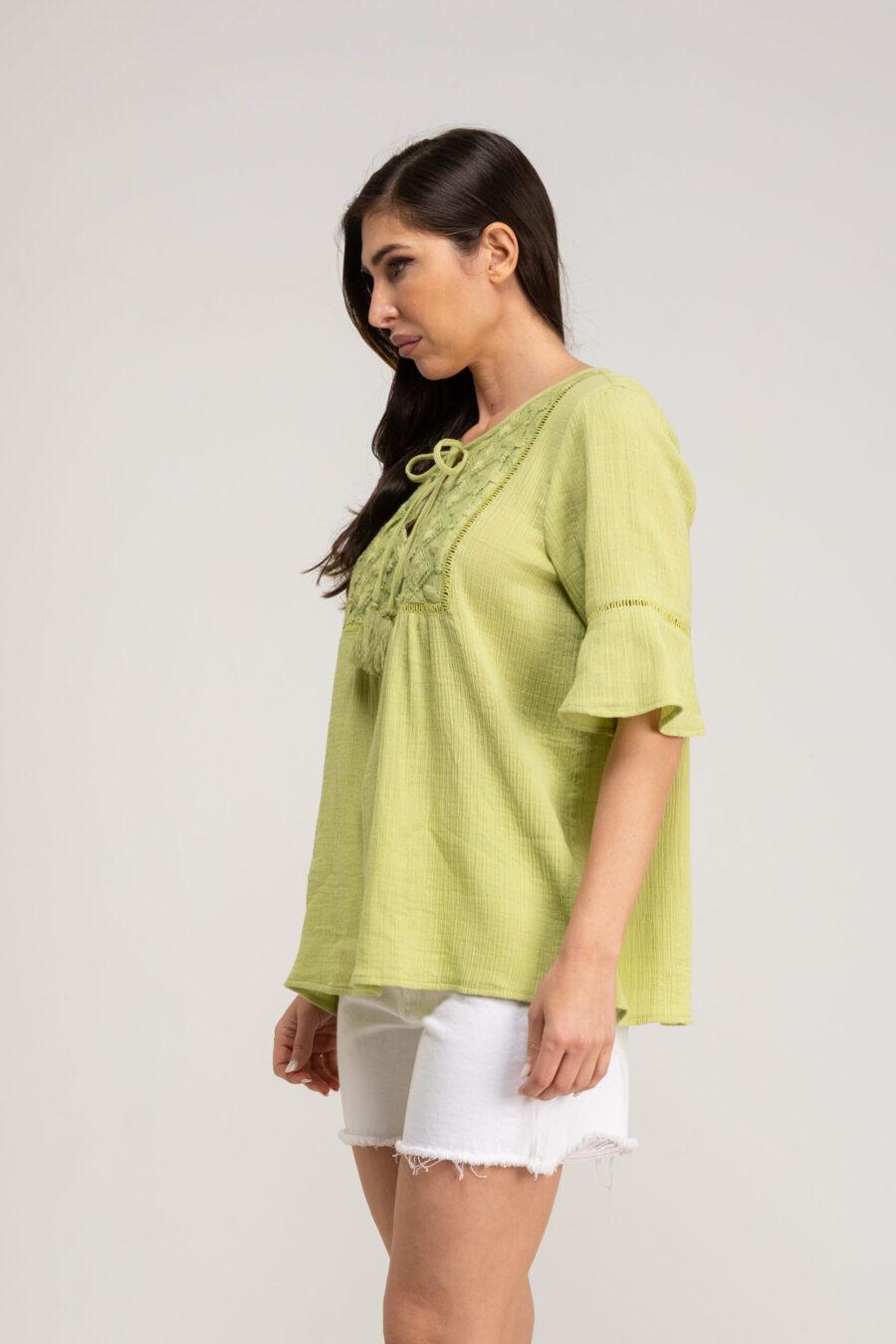 peace&love by calao BLUSA LISA CON APLIQUE DE TEJIDO Outlet