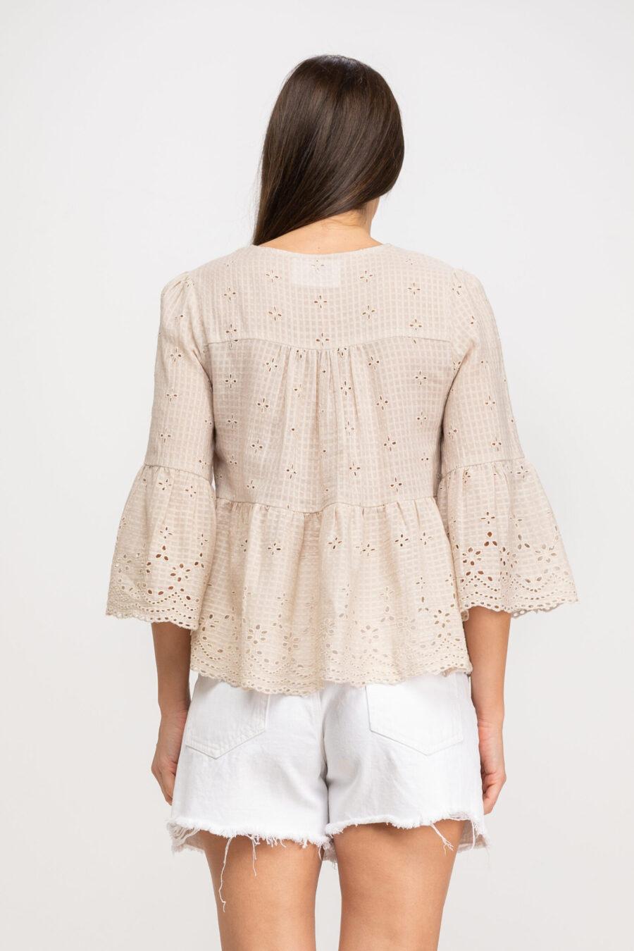 peace&love by calao BLUSA ALGODÓN CON TEJIDO BORDADO Outlet online