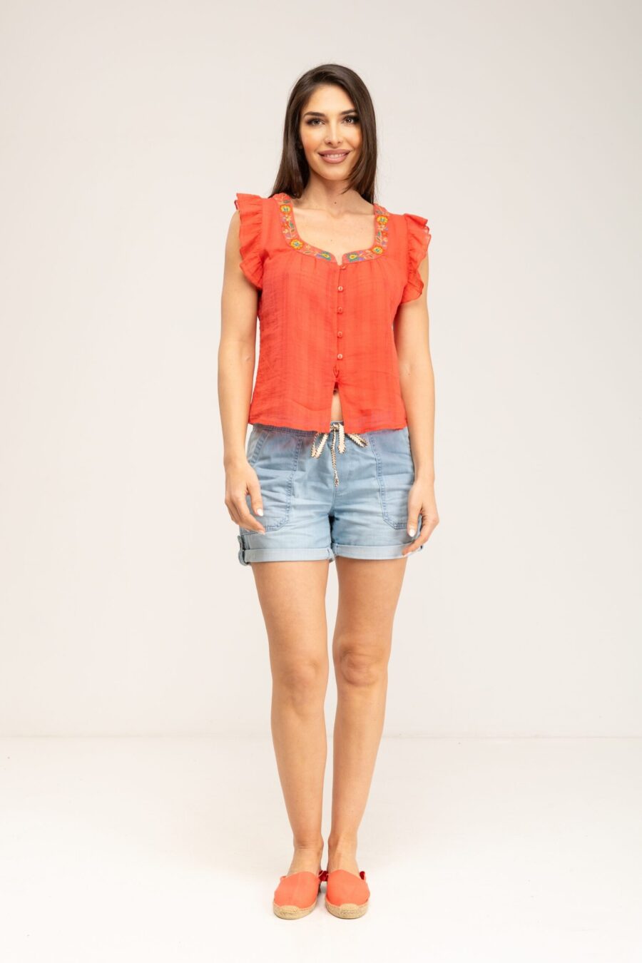peace&love by calao BLUSA BORDADA DE ASPECTO MANUAL Rebajas