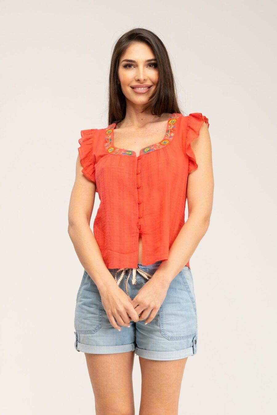 peace&love by calao BLUSA BORDADA DE ASPECTO MANUAL Rebajas