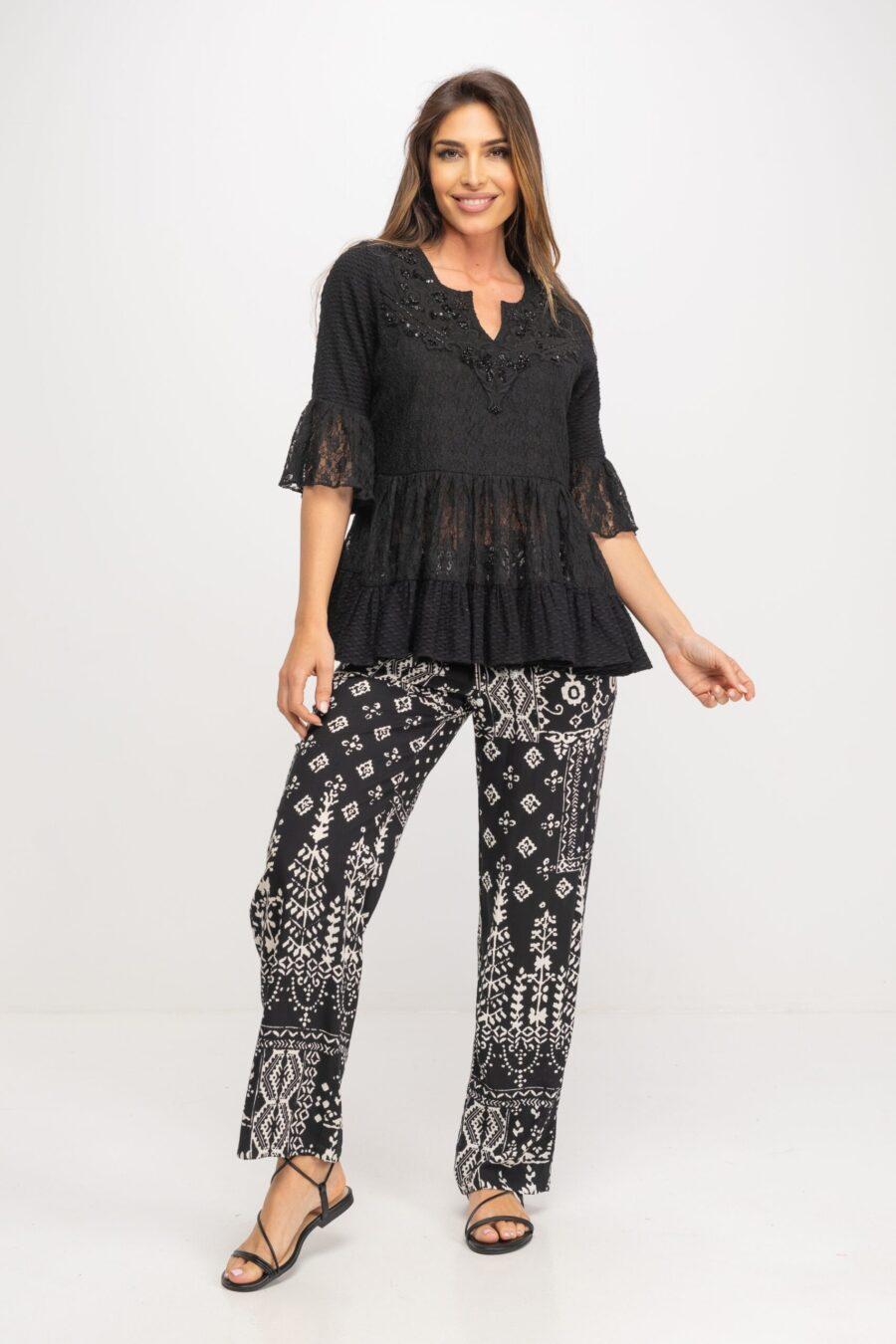 peace&love by calao BLUSA DE ENCAJE MANGA 3/4 Gran oferta
