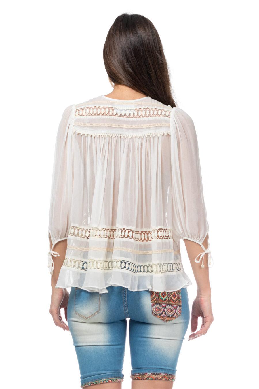 peace&love by calao BLUSA LISA CON MANGA AL CODO Rebajas de fábrica
