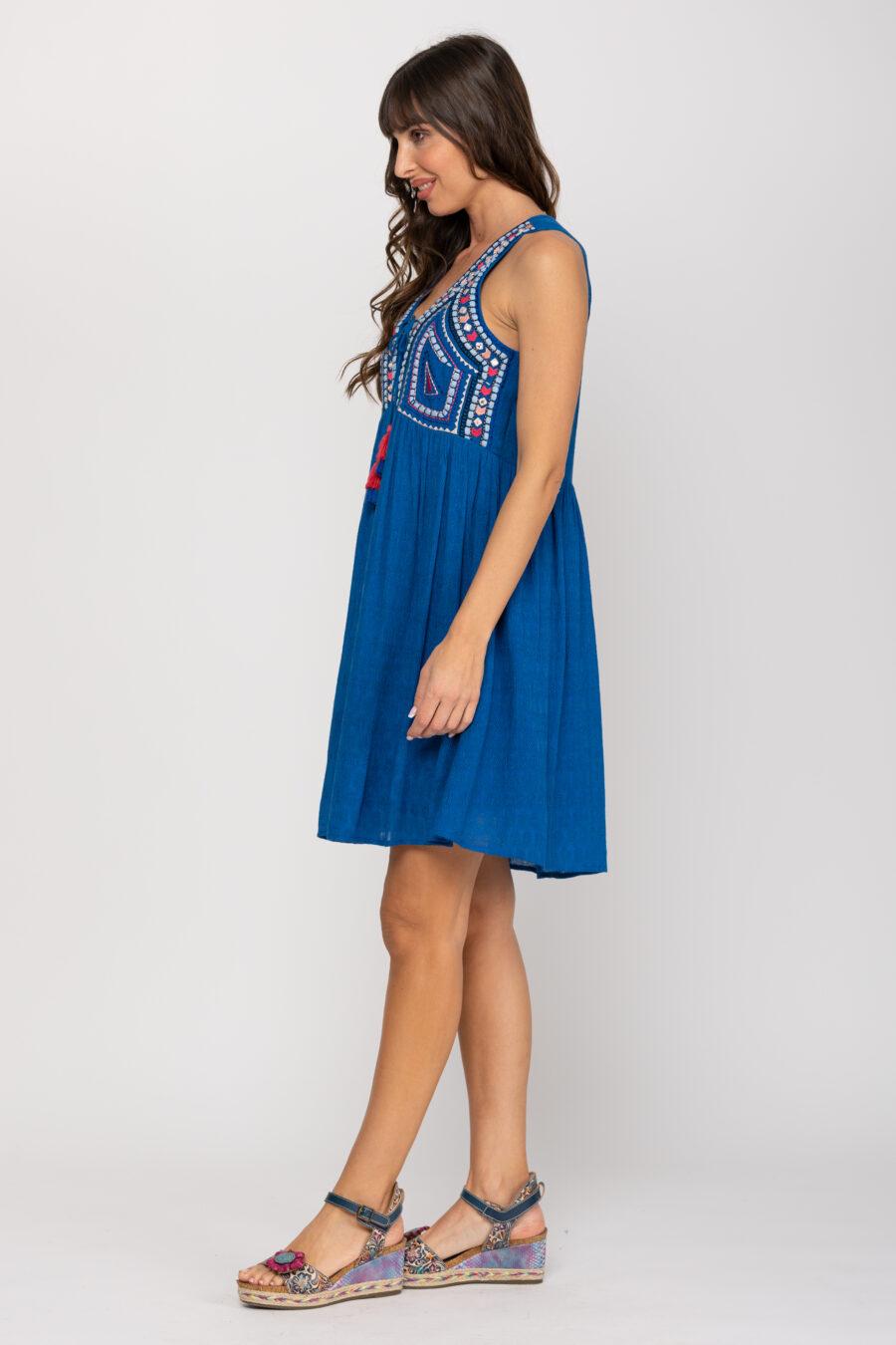 peace&love by calao VESTIDO LISO BORDADO COMPRAR AHORA