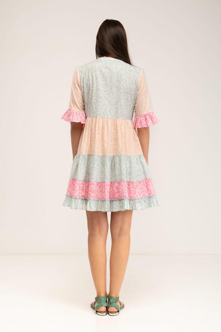 peace&love by calao VESTIDO CORTO ESTAMPADO BOHO LOOK Promoción por tiempo limitado