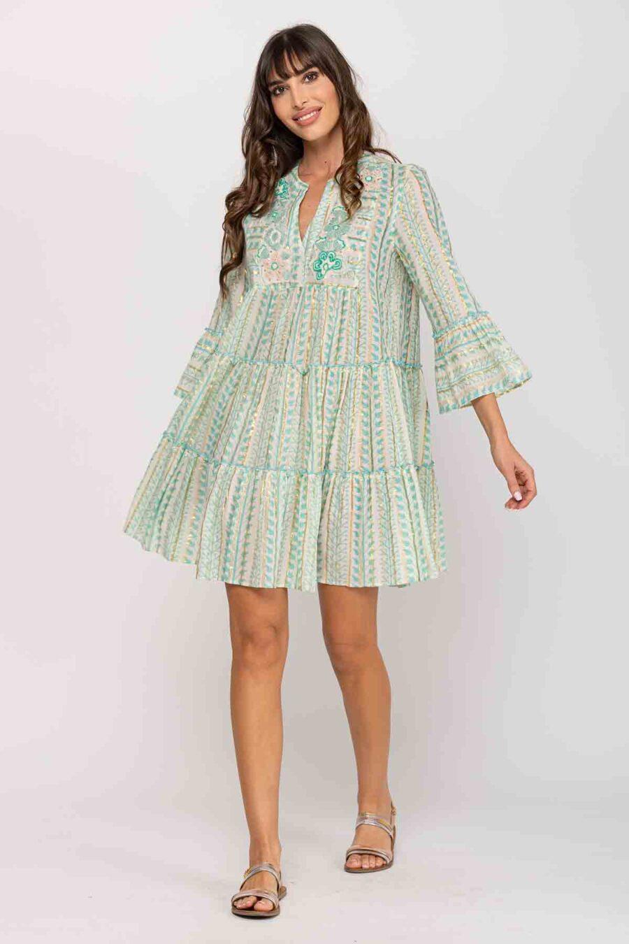 peace&love by calao VESTIDO CUELLO MAO CON ESTAMPADO Solo hoy