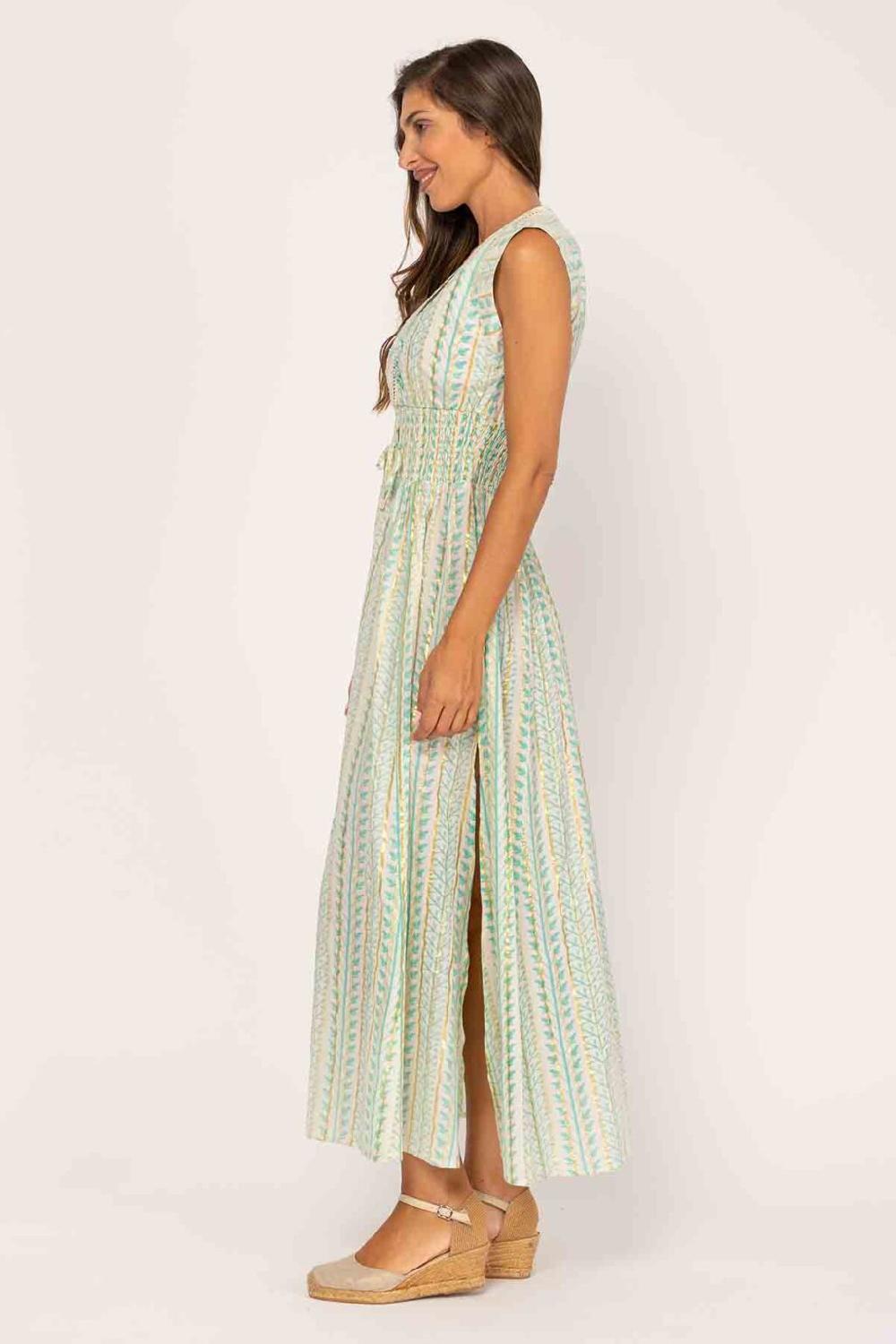 peace&love by calao VESTIDO LARGO CUELLO V Precios de Black Friday