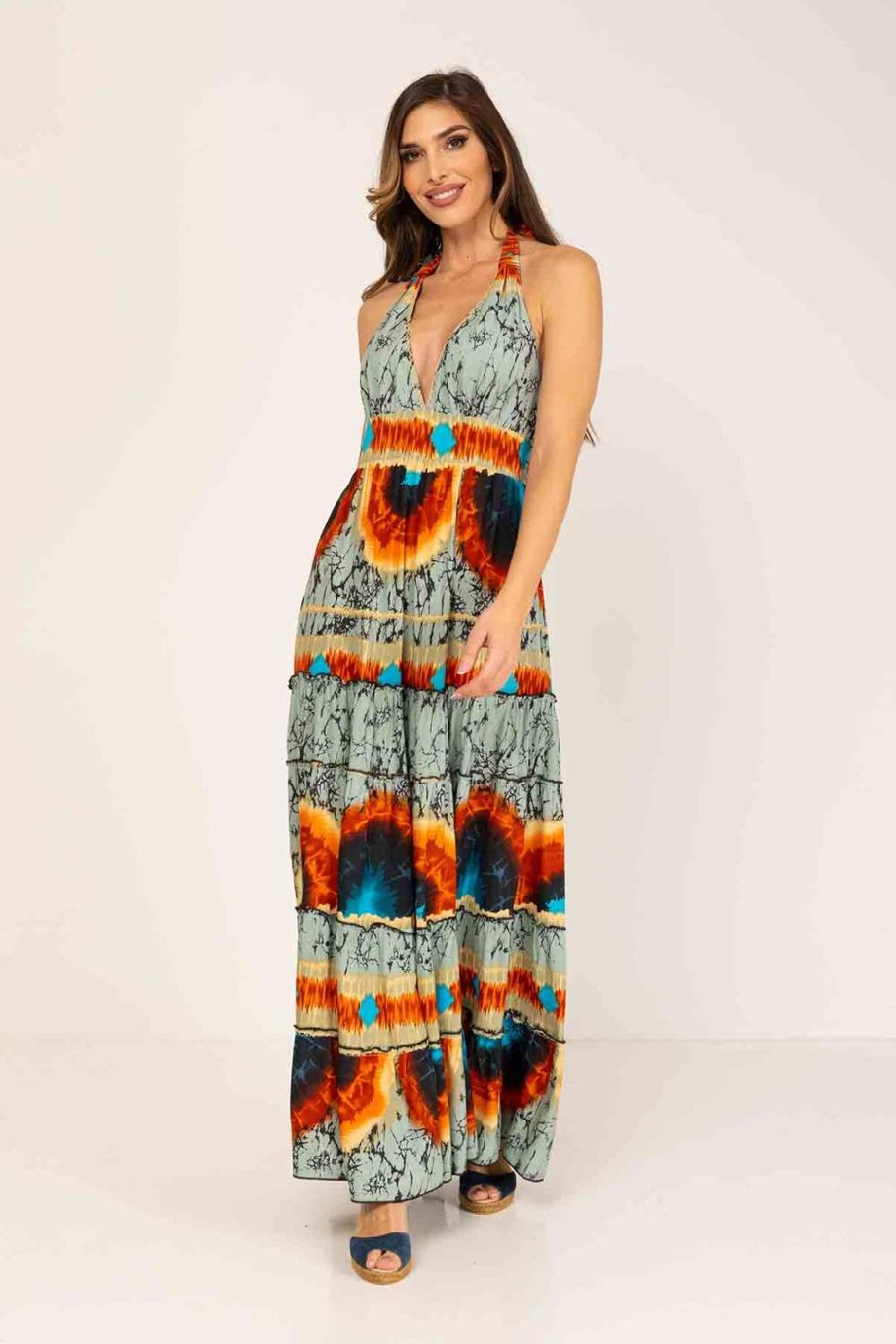 peace&love by calao VESTIDO LARGO TYE DYE Grandes ahorros
