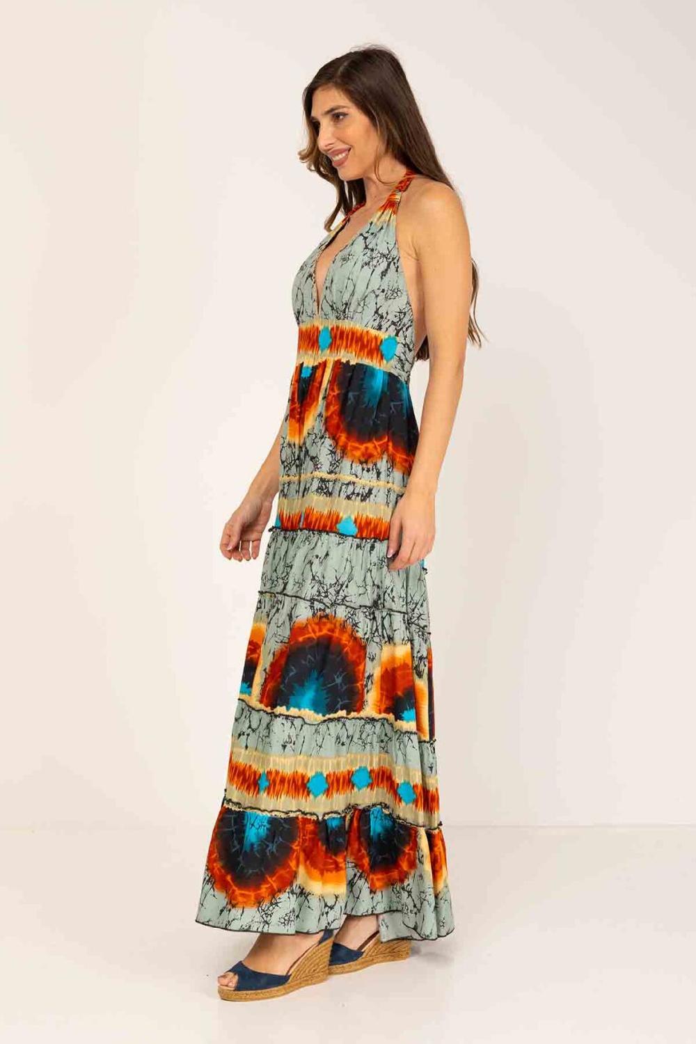 peace&love by calao VESTIDO LARGO TYE DYE Grandes ahorros