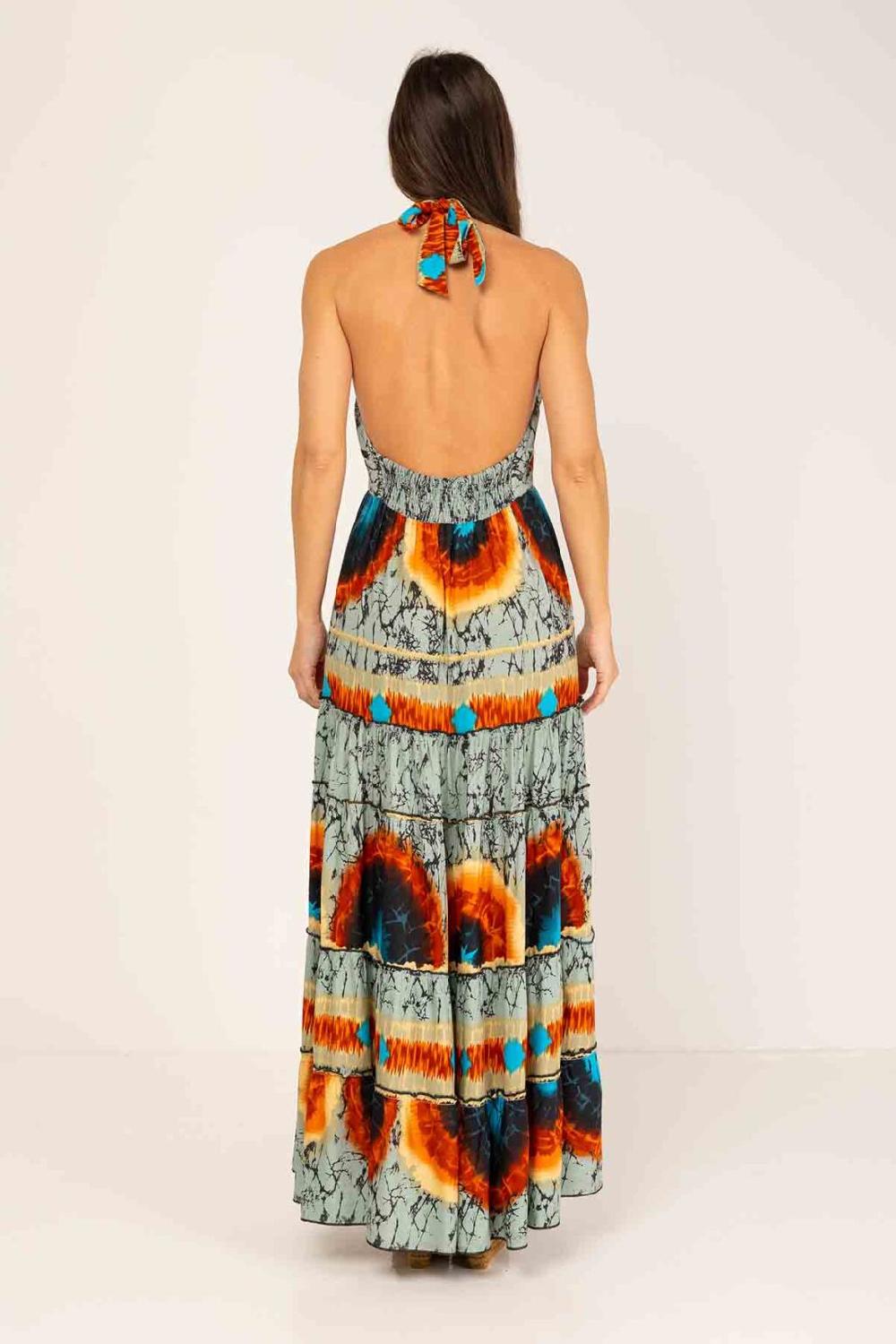 peace&love by calao VESTIDO LARGO TYE DYE Grandes ahorros