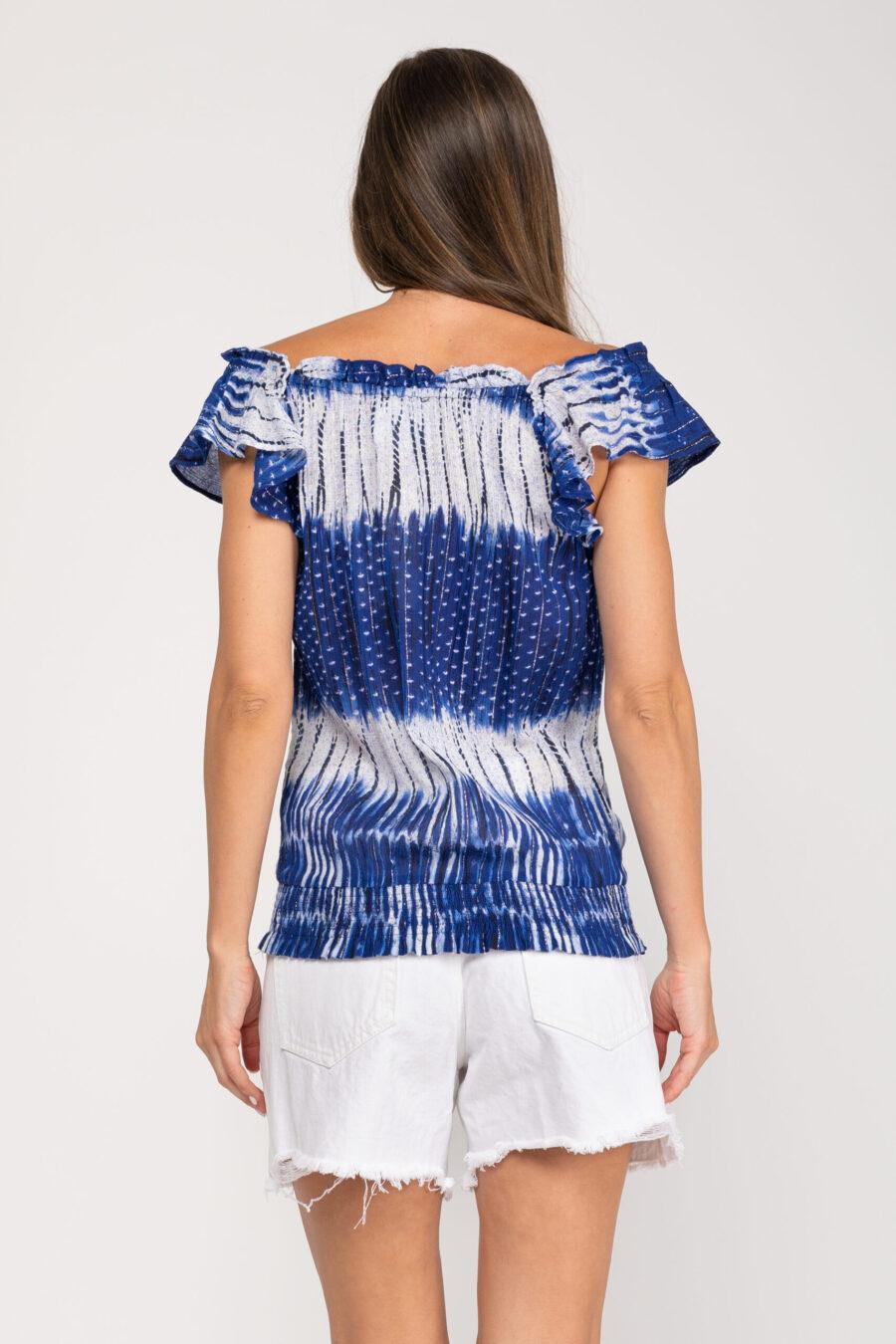 peace&love by calao BLUSA TYE DYE ESCOTE CON ELASTICO Venta caliente