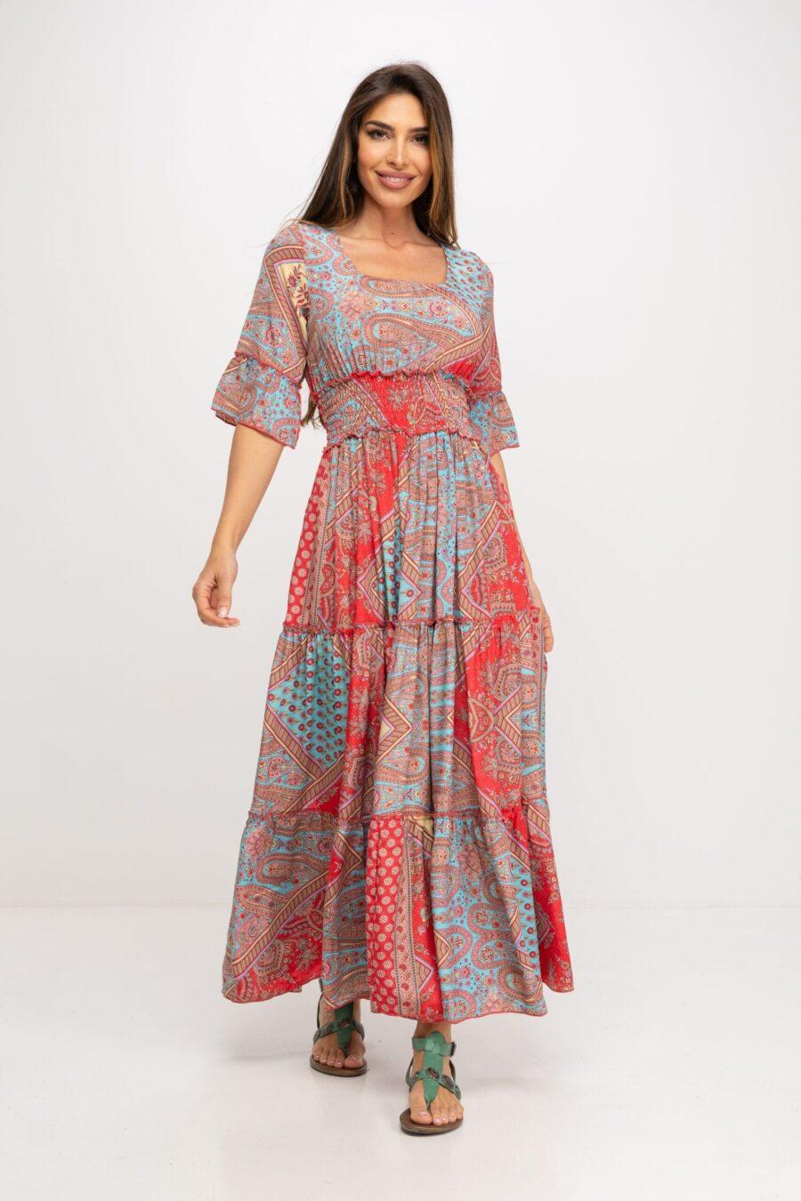 peace&love by calao VESTIDO LARGO ESTAMPADO Rebajas de fábrica