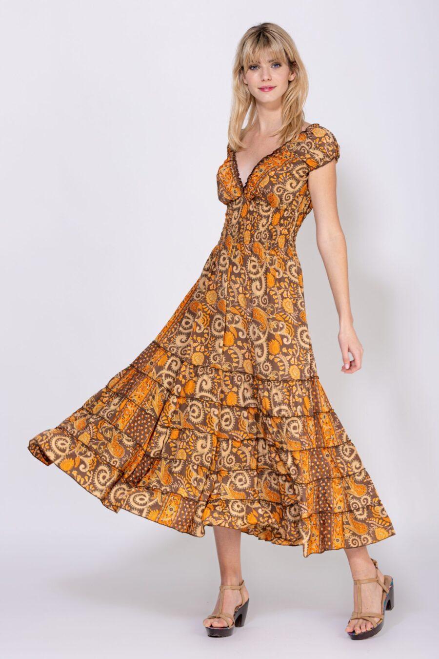 peace&love by calao VESTIDO LARGO ESTAMPADO Descuento
