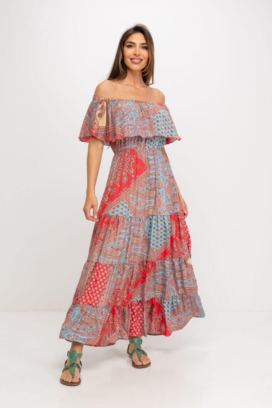 peace&love by calao VESTIDO LARGO ESTAMPADO Rebajas top