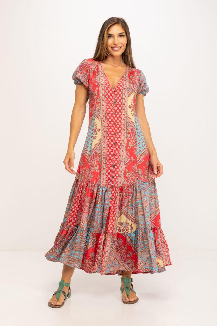 peace&love by calao VESTIDO LARGO ESTAMPADO Oferta especial