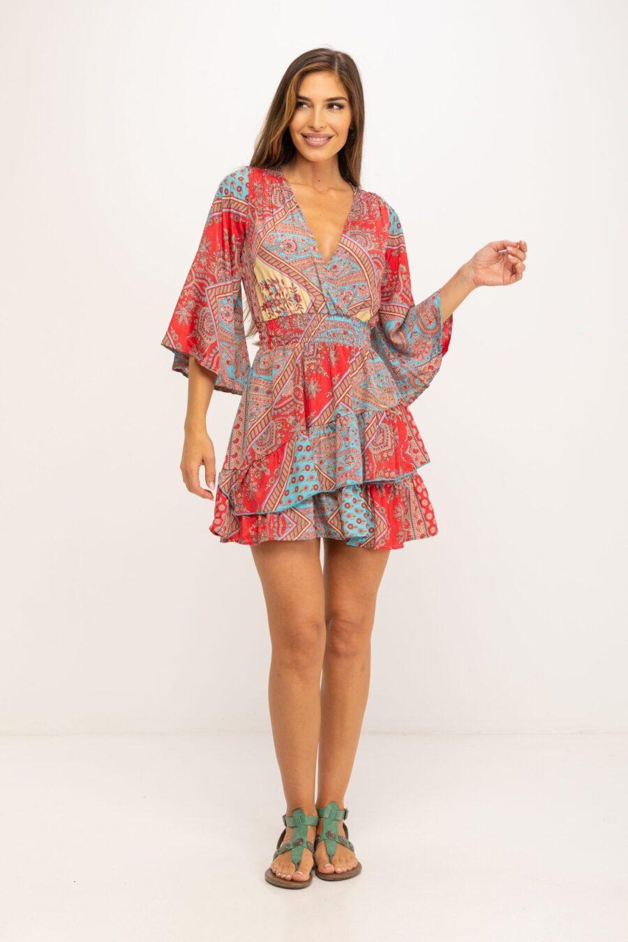 peace&love by calao VESTIDO MINI ESTAMPADO Precio de fábrica