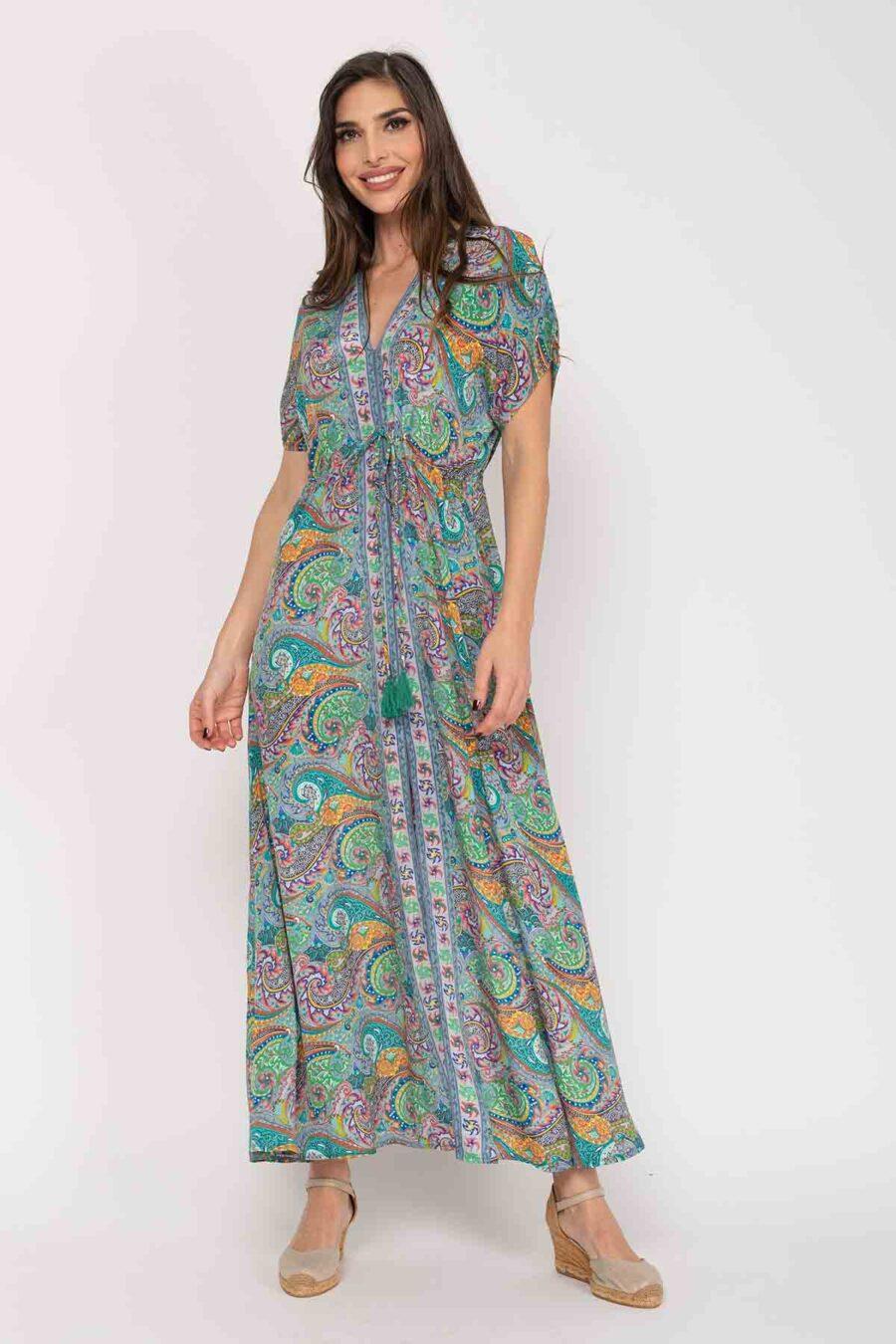 peace&love by calao VESTIDO LARGO ESTAMPADO Ahorra y exporta