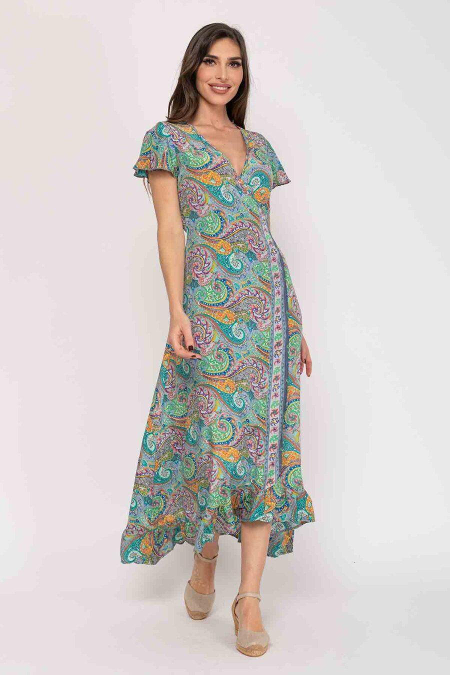 peace&love by calao VESTIDO LARGO ESTAMPADO En oferta
