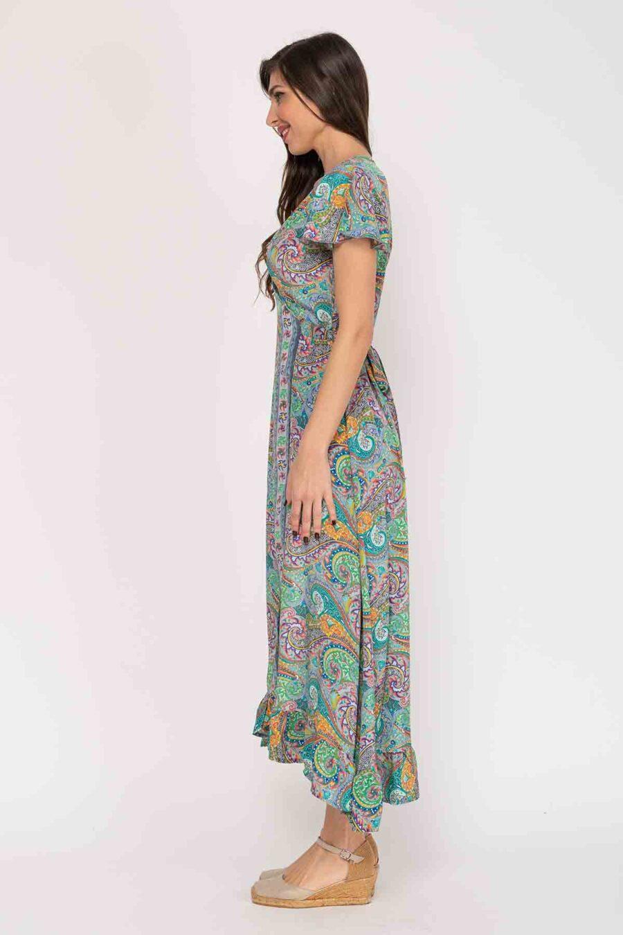 peace&love by calao VESTIDO LARGO ESTAMPADO En oferta