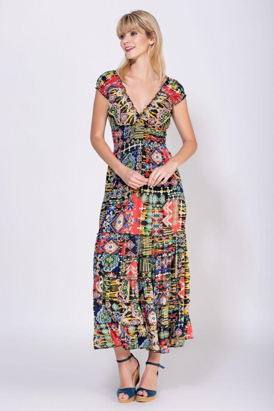 peace&love by calao VESTIDO LARGO ESTAMPADO Descuentos del mes