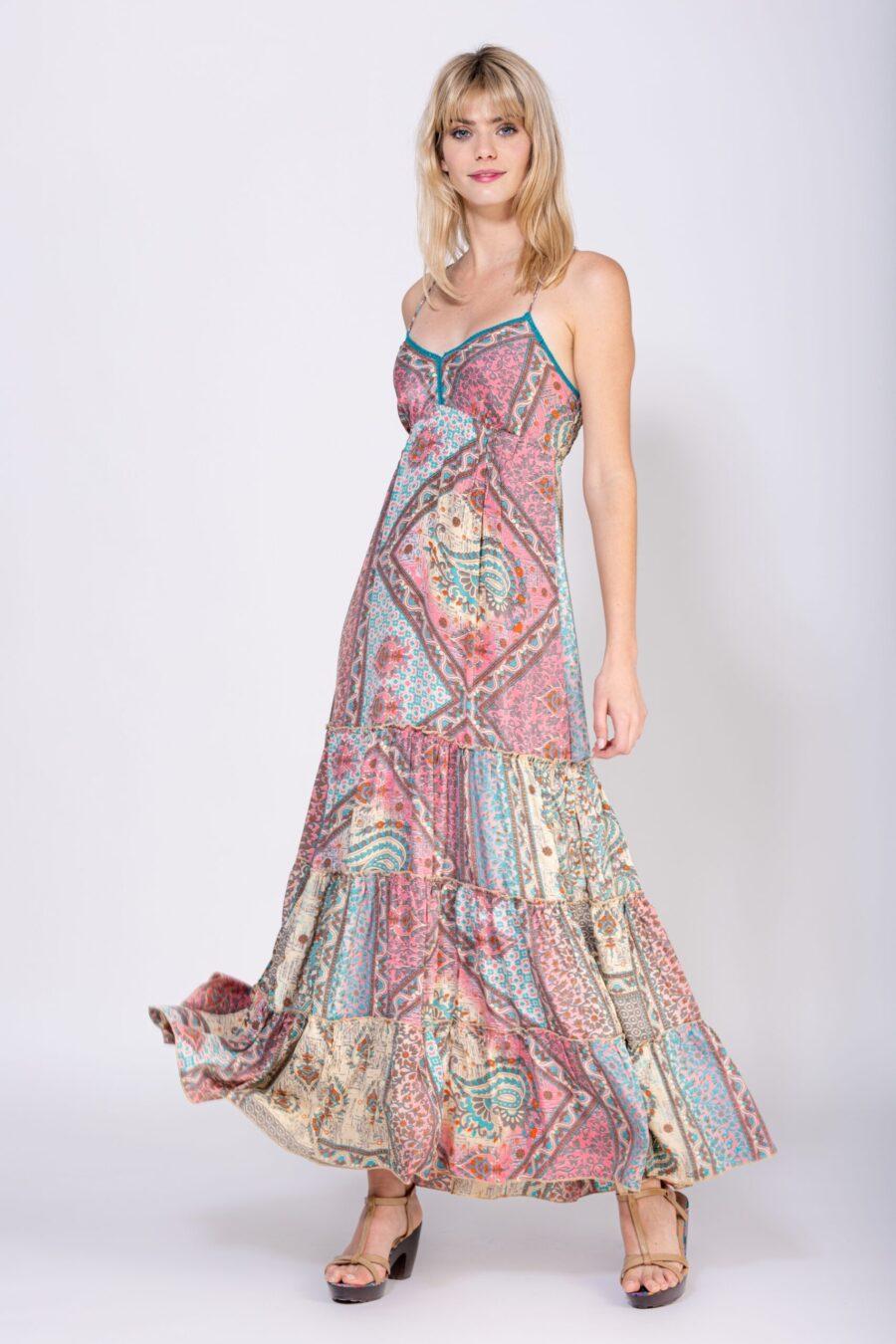 peace&love by calao VESTIDO LARGO ESTAMPADO Oferta exclusiva