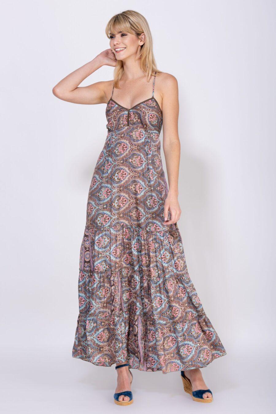 peace&love by calao VESTIDO LARGO ESTAMPADO Descuento por venta flash