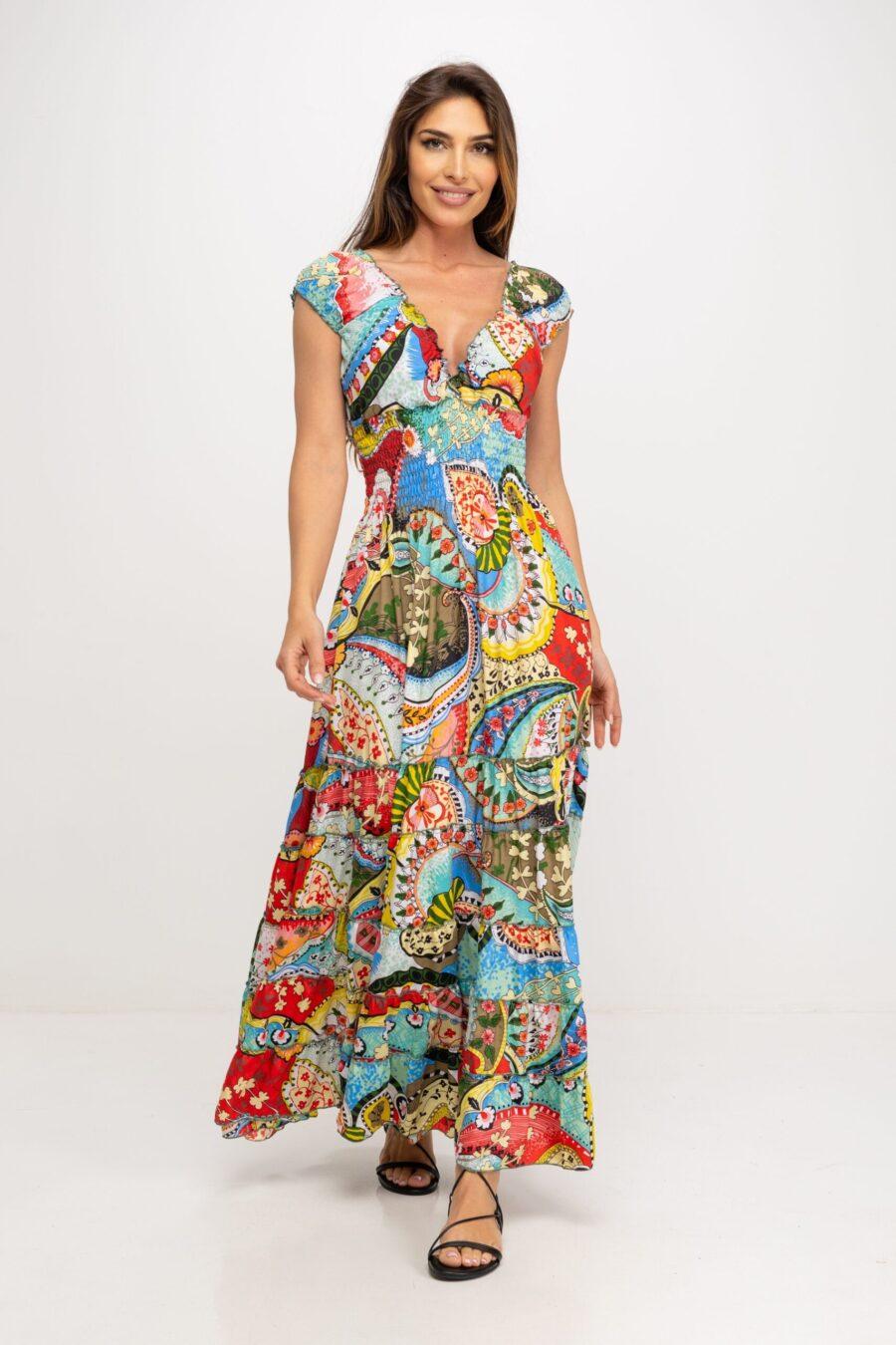 peace&love by calao VESTIDO LARGO ESTAMPADO Ofertas especiales