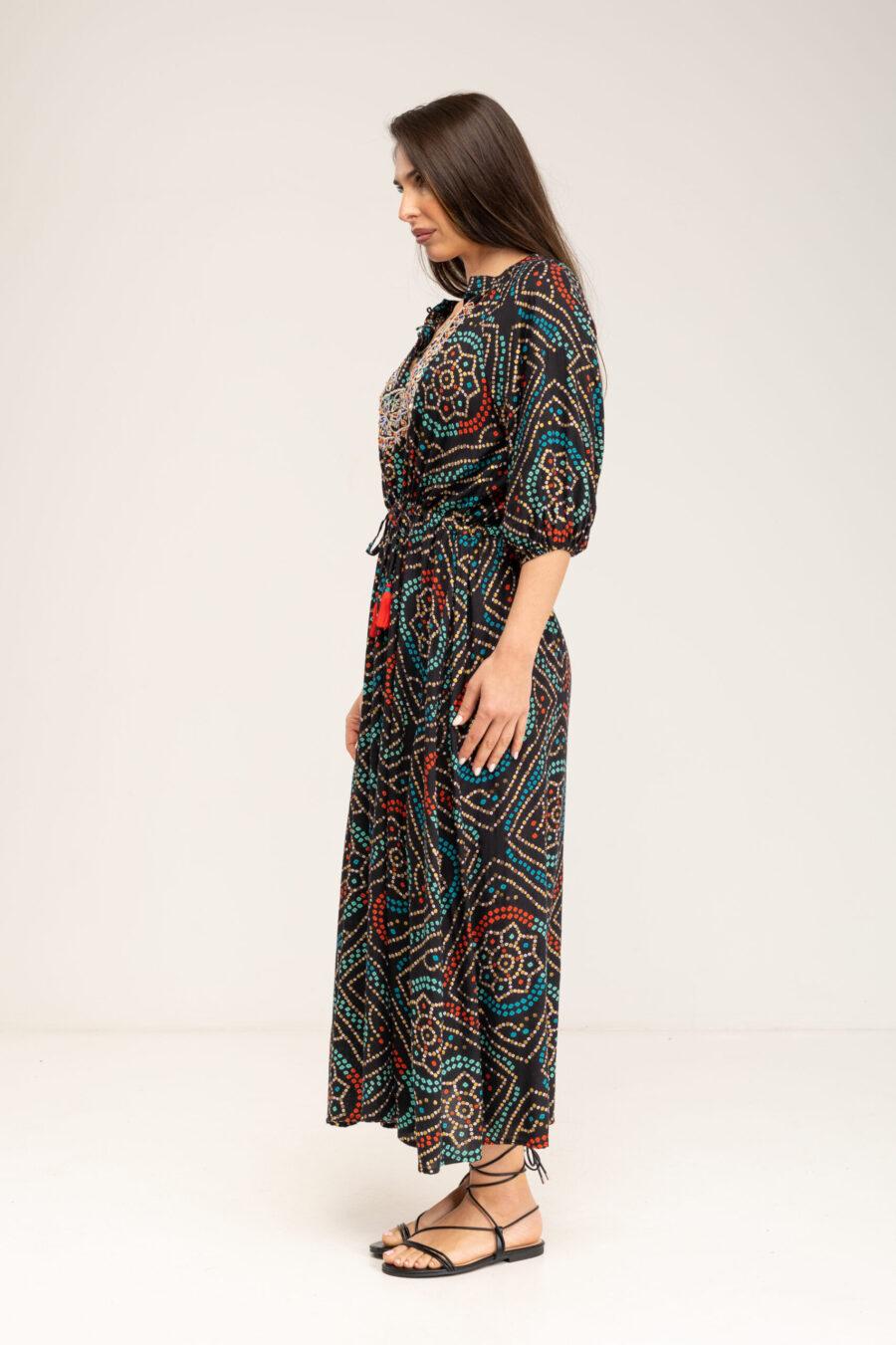 peace&love by calao VESTIDO LARGO ESTAMPADO ÉTNICO Devoluciones gratuitas