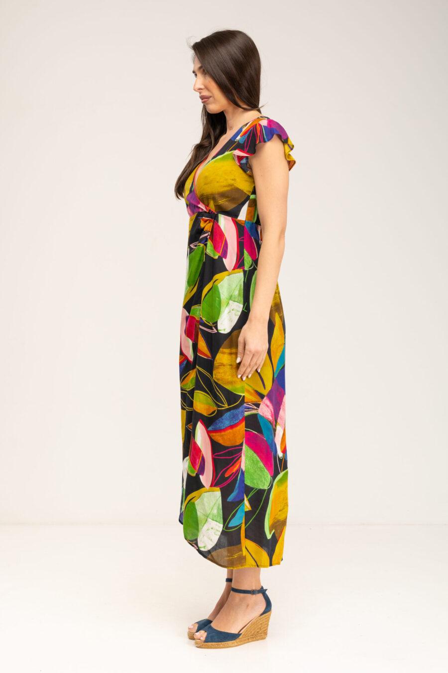 peace&love by calao VESTIDO ESTAMPADO CRUZADO En línea