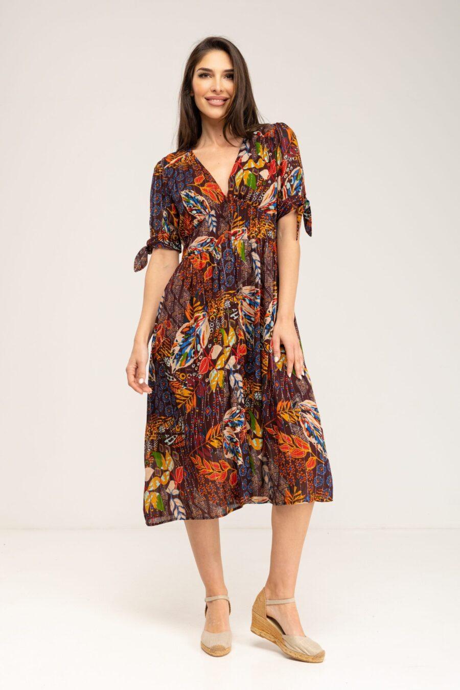 peace&love by calao VESTIDO ESTAMPADO ABOTONADO Rebajas