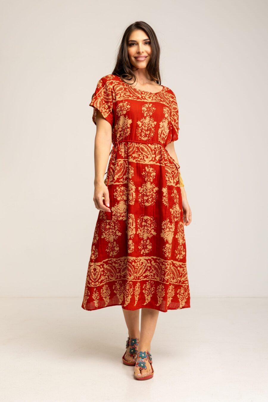 peace&love by calao VESTIDO ESTAMPADO ÉTNICO Ofertas