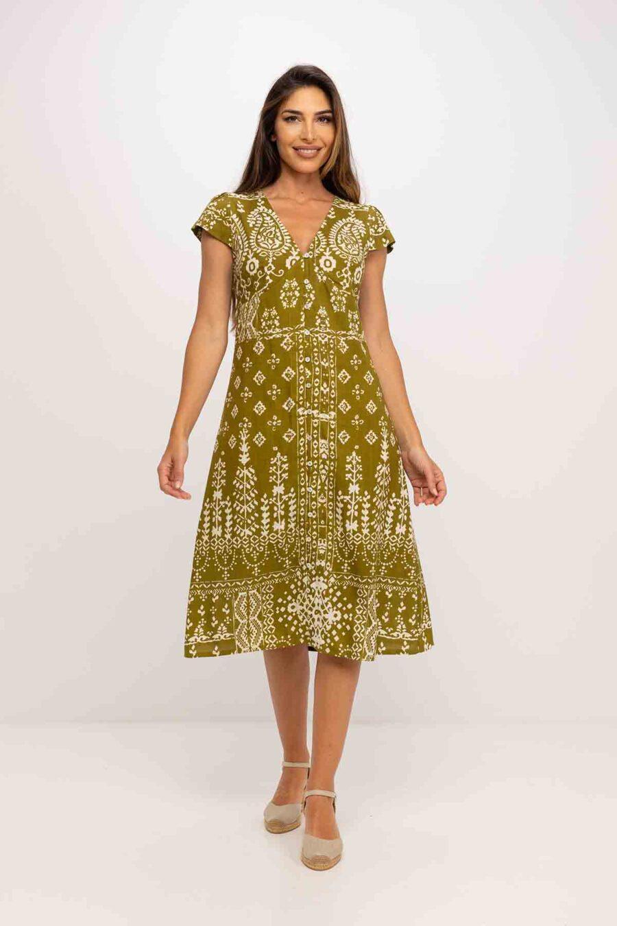 peace&love by calao VESTIDO LARGO ESTAMPADO BITONO Últimos 3 días