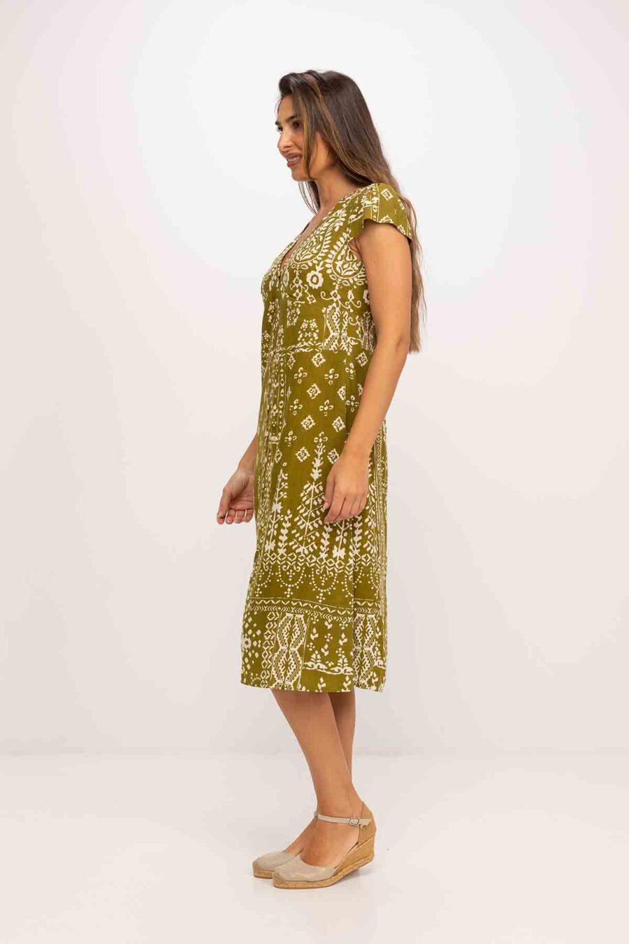 peace&love by calao VESTIDO LARGO ESTAMPADO BITONO Últimos 3 días