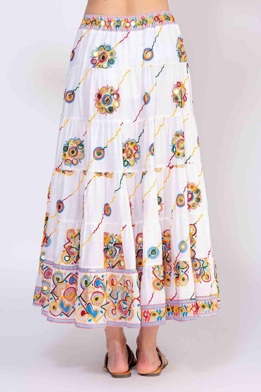 peace&love by calao FALDA LARGA LISA CON DETALLES Precios de Black Friday