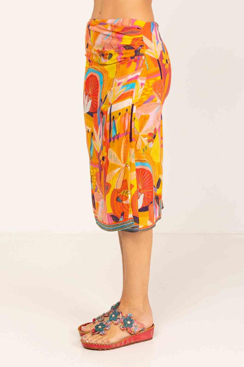 peace&love by calao FALDA MIDI ESTAMPADA Descuentos del mes