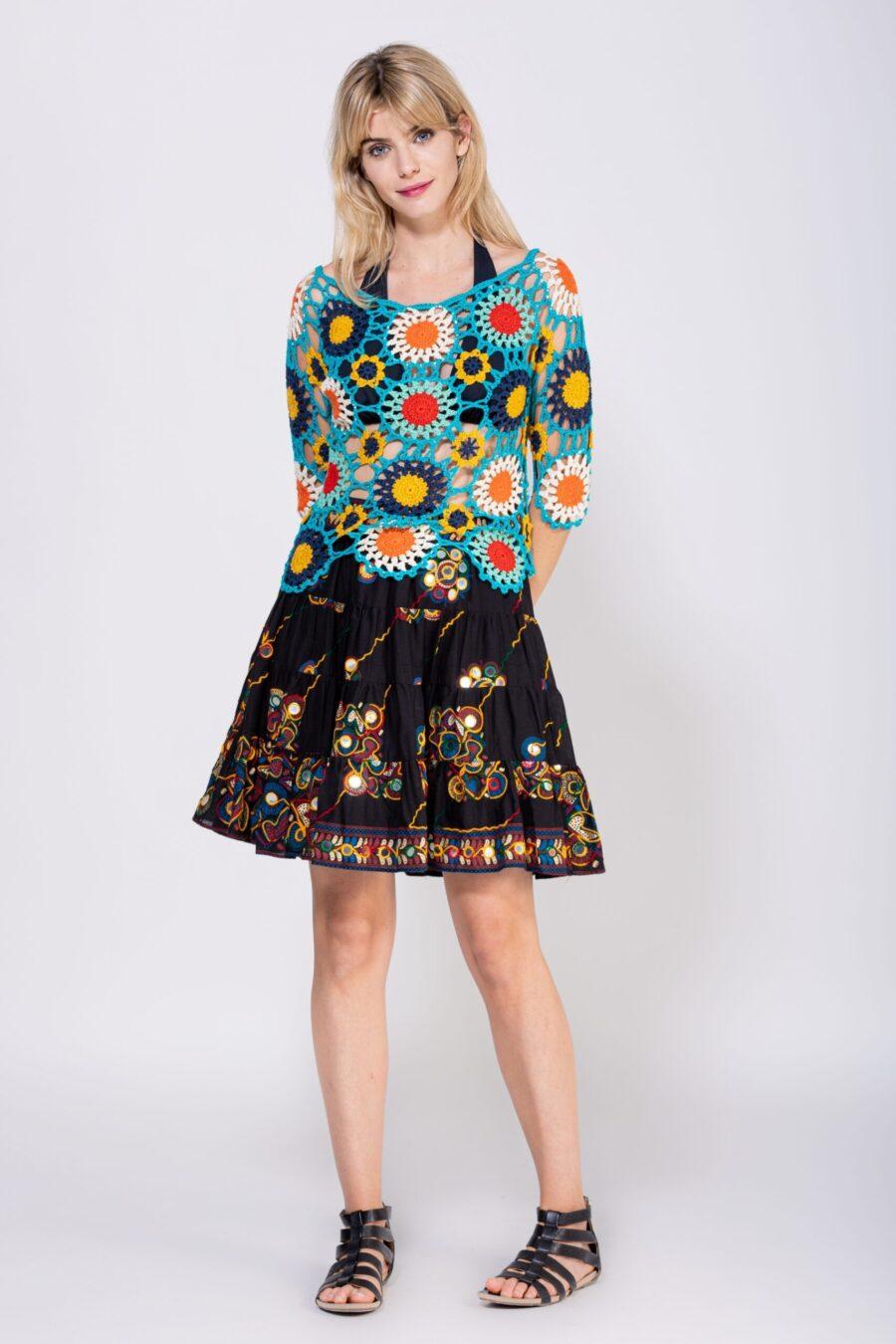 peace&love by calao FALDA MINI LISA CON DETALLES D Oferta exclusiva