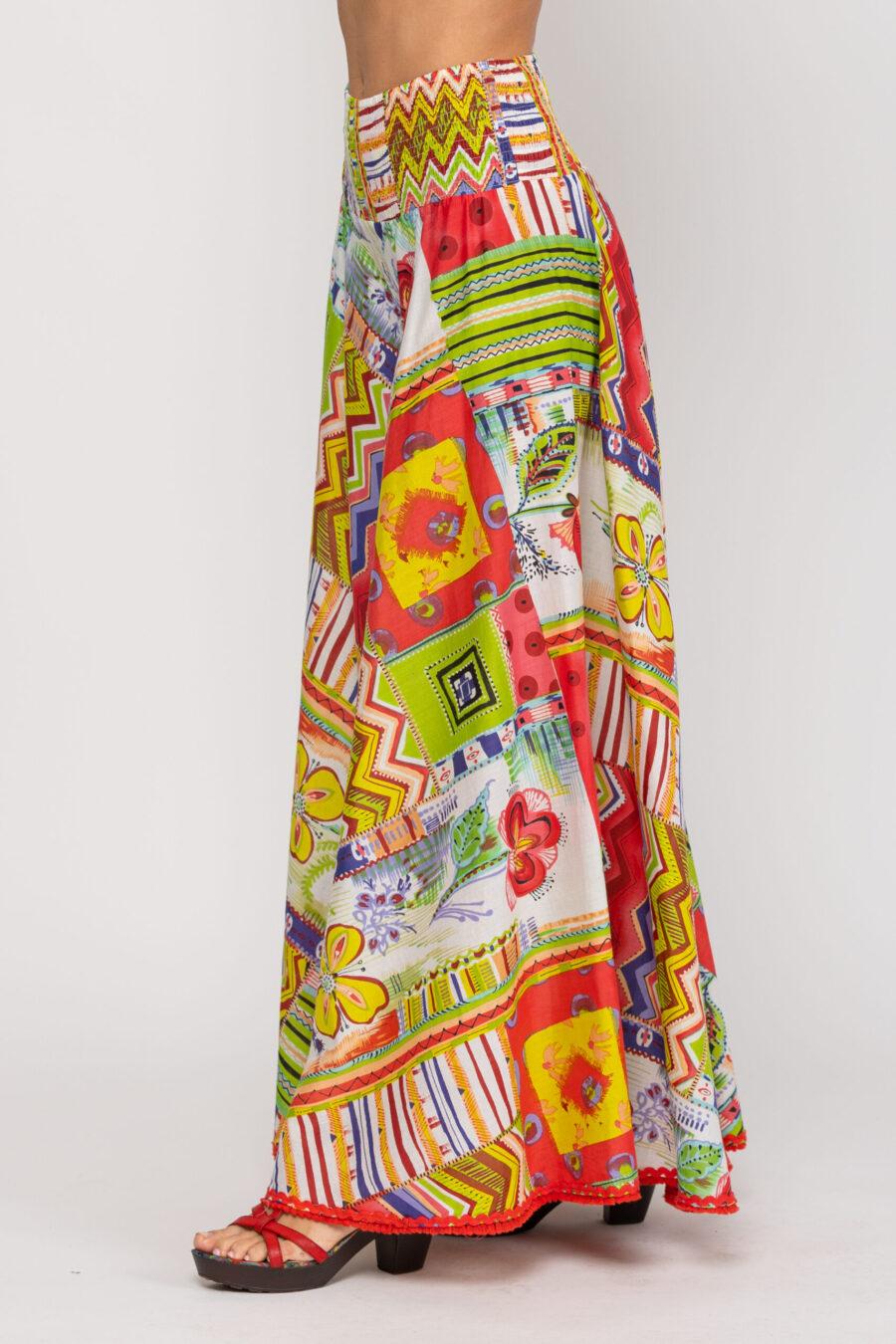 peace&love by calao PANTALON ESTAMPADO LARGO Descuento por venta flash