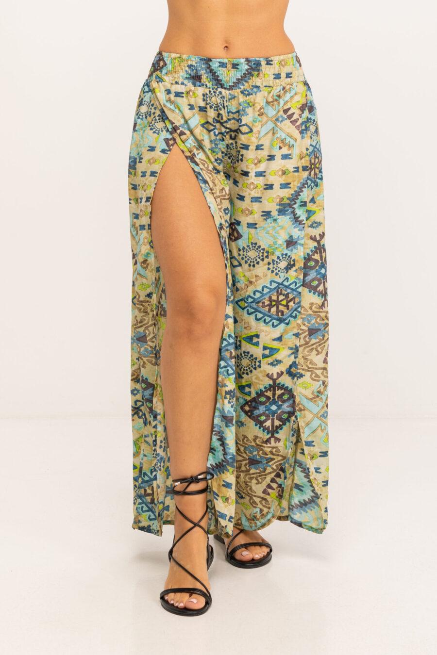 peace&love by calao PANTALON LARGO ESTAMPADO Ofertas de temporada