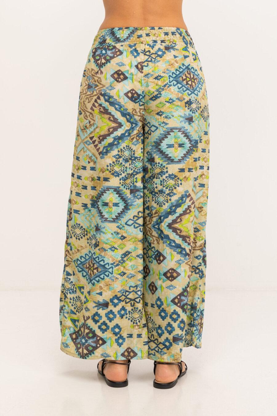 peace&love by calao PANTALON LARGO ESTAMPADO Ofertas de temporada