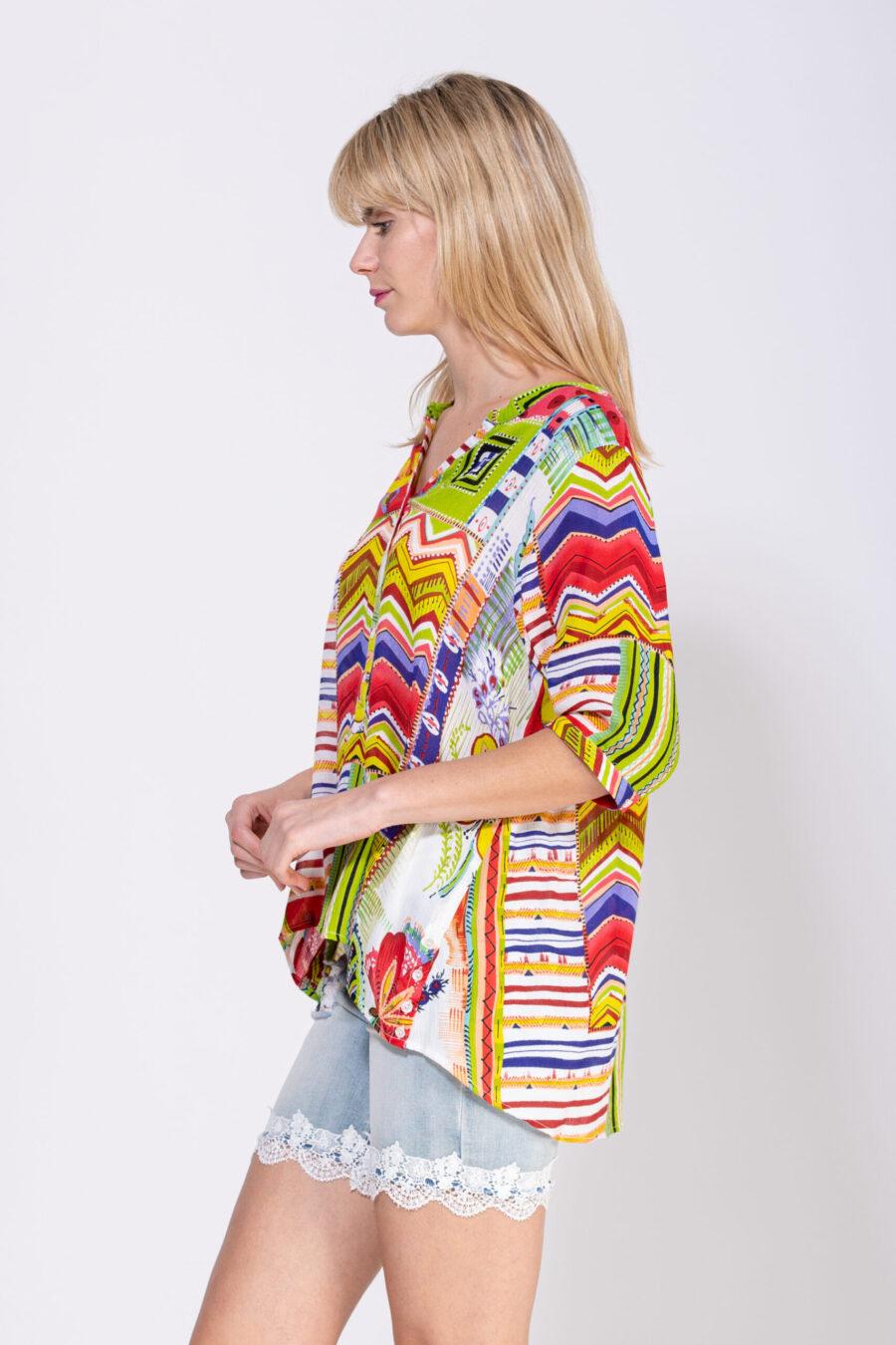 peace&love by calao BLUSA ESTAMPADA ABOTONADA En oferta