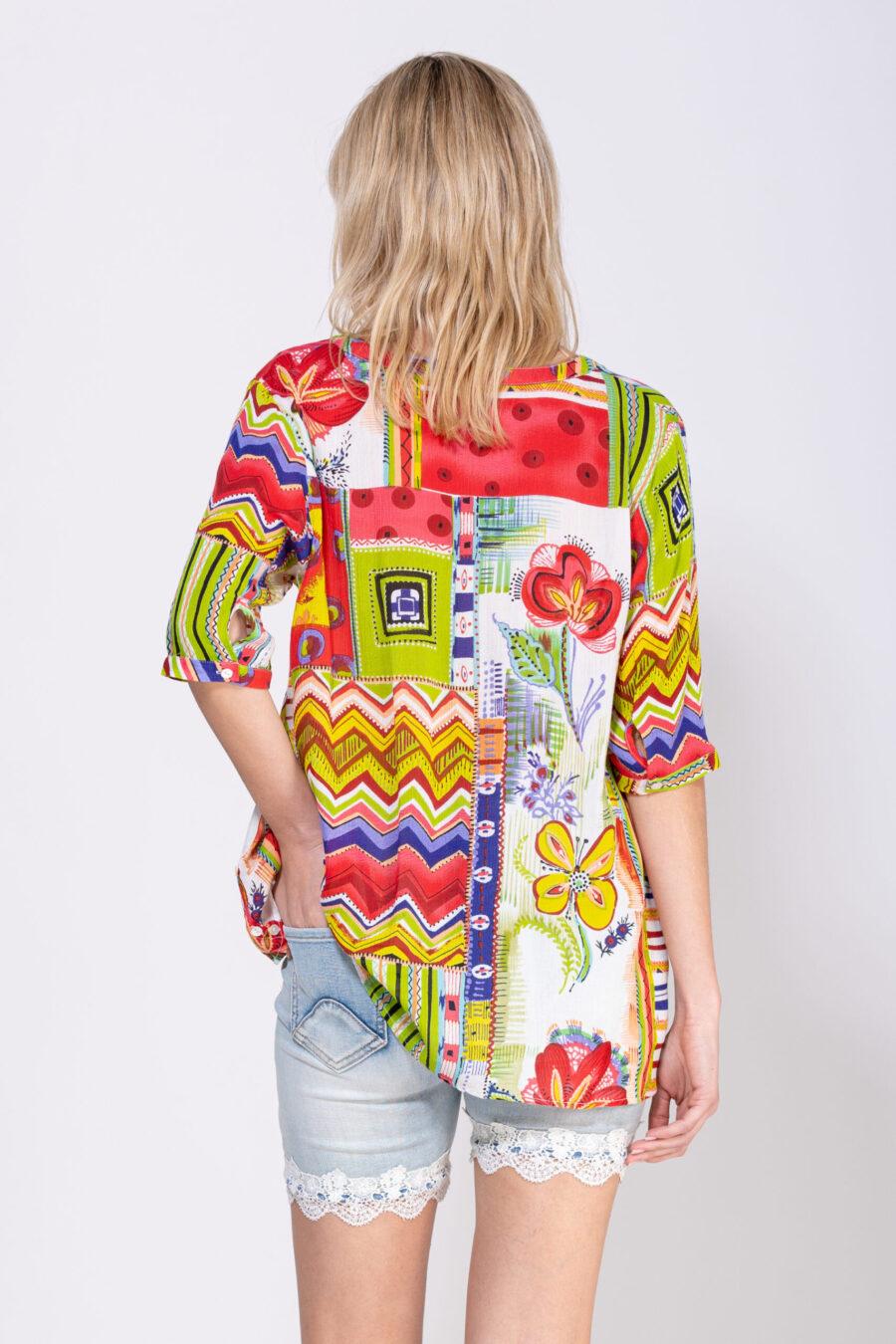 peace&love by calao BLUSA ESTAMPADA ABOTONADA En oferta