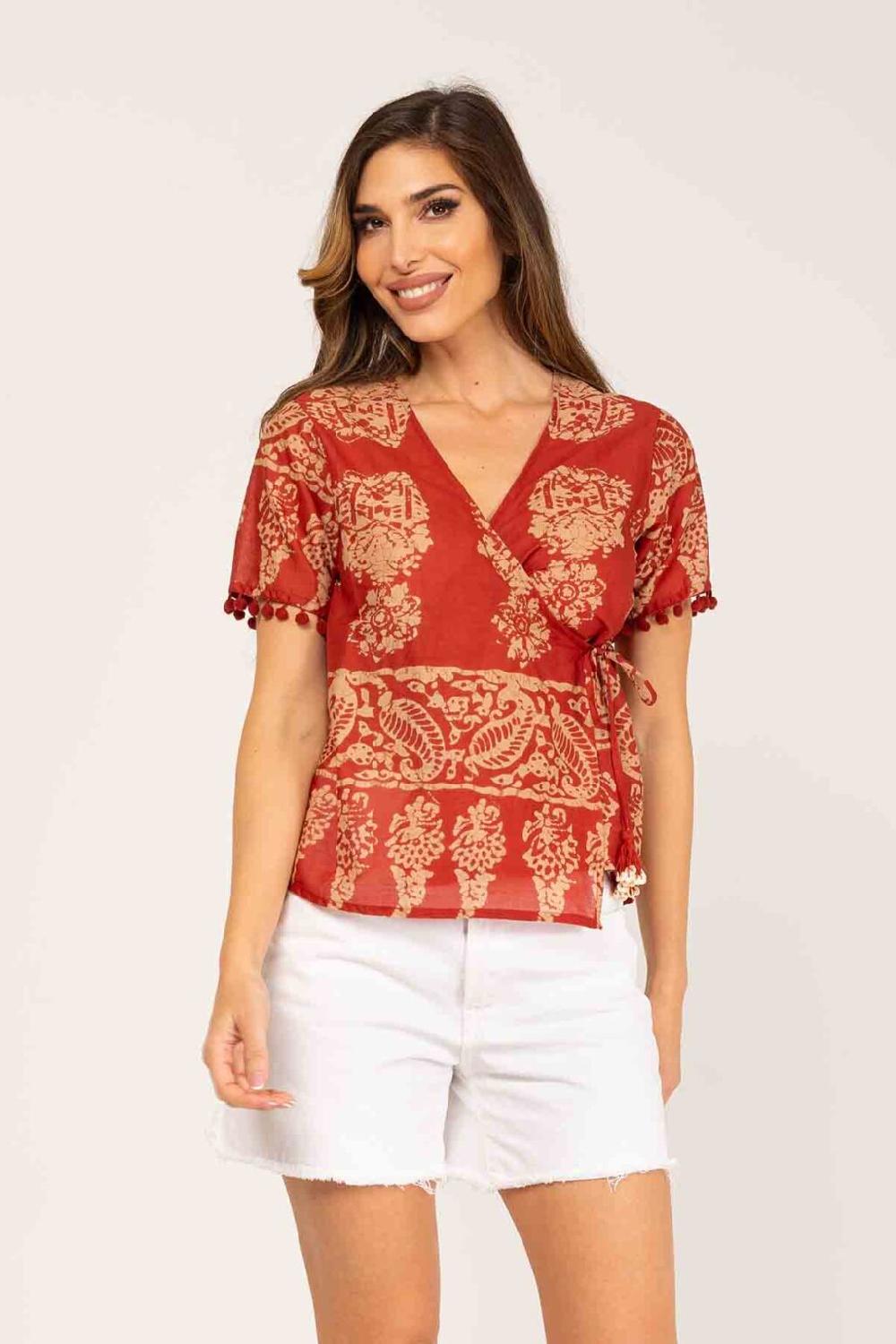 peace&love by calao BLUSA ESTAMPADA TIPO KIMONO Rebajas baratas
